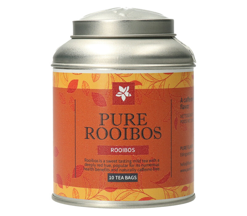 Pure Rooibos theebuiltjes in blik - 10 builtjes (20 g)