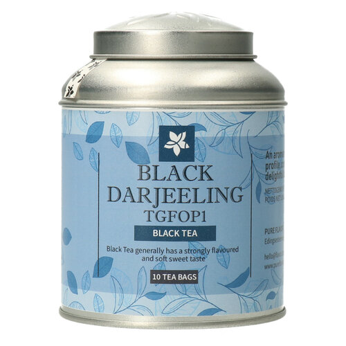 Darjeeling TGFOP1 theebuiltjes in blik - 10 builtjes (20 g) 