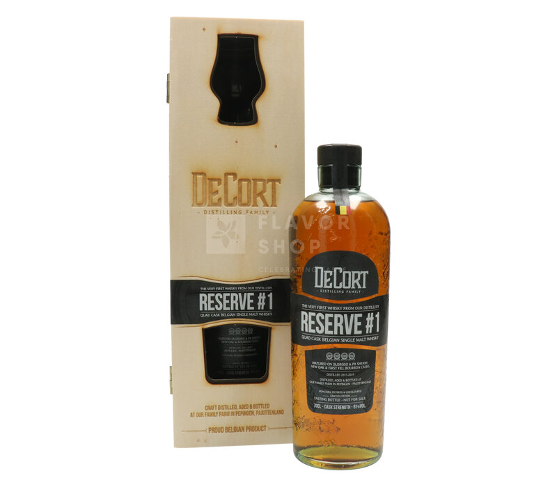 De Cort Single Malt Whisky 61 % – Geschenkbox