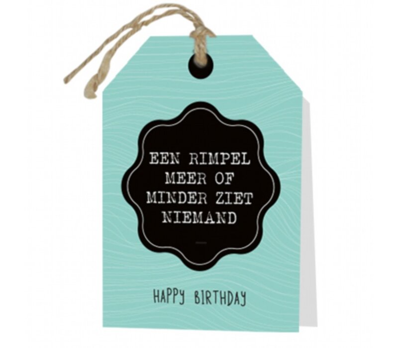 Een rimpel meer of minder ziet niemand greeting card