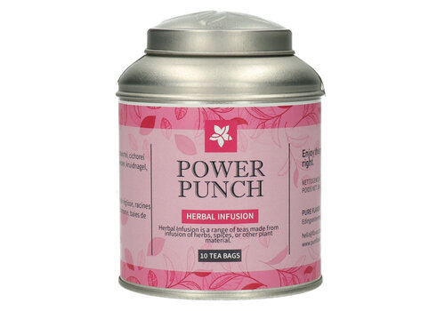 Pure Flavor Power Punch Tea Bags in Tin - 10 pieces