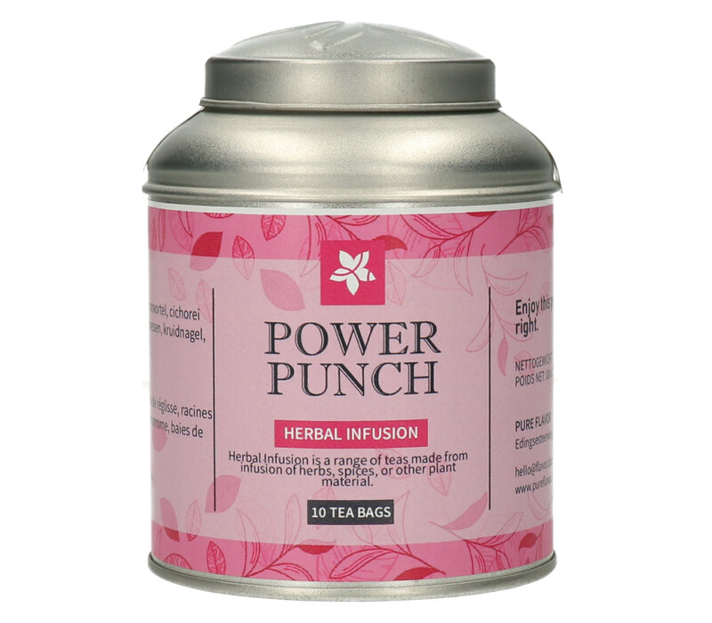 Power Punch Tea Bags in Tin - 10 pieces