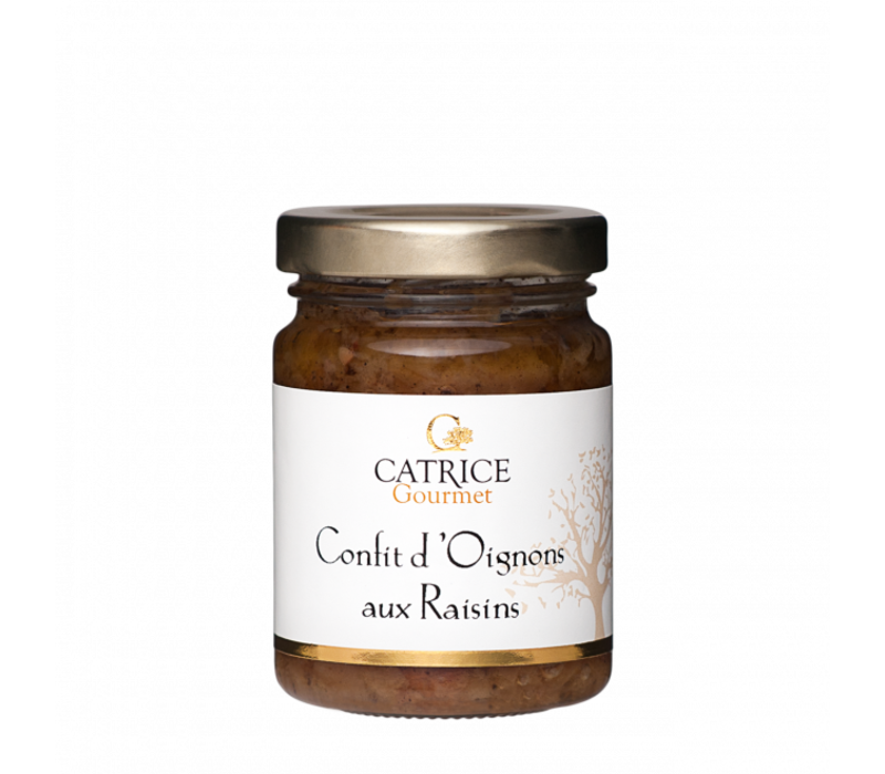 Zwiebelconfit mit Rosinen 80 g