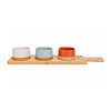 Cosy & Trendy Aperoset Dela with serving board (handle) 4 pcs