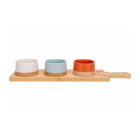 Aperoset Dela with serving board (handle) 4 pcs