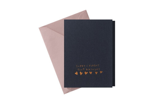 Papette Carte de voeux Sorry I forgot your Birthday