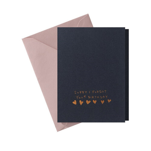 Sorry I forgot your Birthday greeting card 