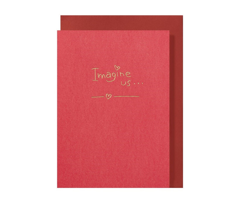 Imagine us greeting card