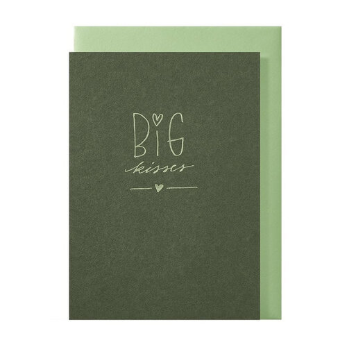 BIG kisses greeting card 