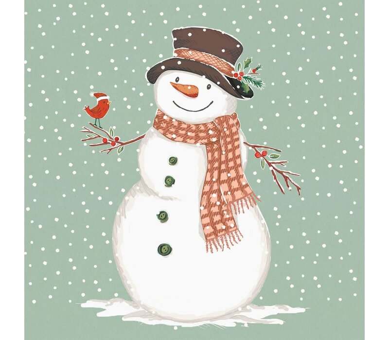 Servietten Mr. Snowman 33x33 cm