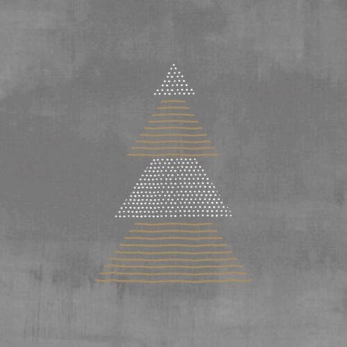 Serviettes Pure Christmas anthracite 33x33 cm 