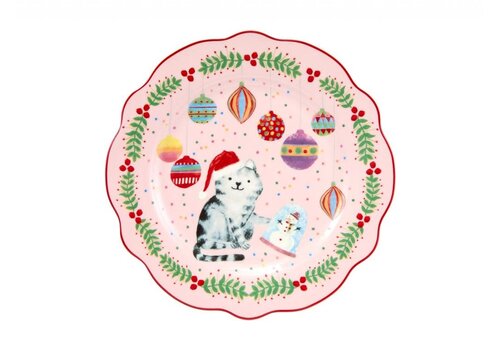 M&W Jolly Joy Joy Teller Christmas Cat 20 cm