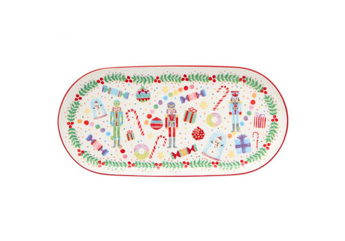 M&W Jolly Joy Joy Assiette de service 30 x 15 cm - Nutcracker