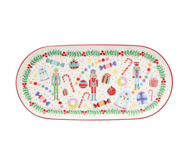 Assiette de service 30 x 15 cm - Nutcracker