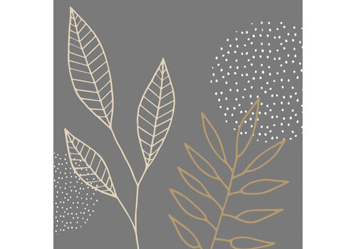 PPD Napkins Pure Meadow anthracite 25 x 25 cm