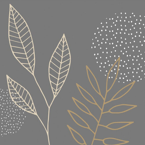 Servietten Pure Meadow Anthrazit 25 x 25 cm 