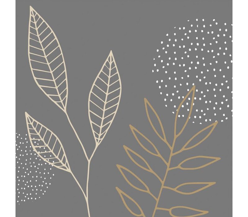 Servietten Pure Meadow Anthrazit 25 x 25 cm