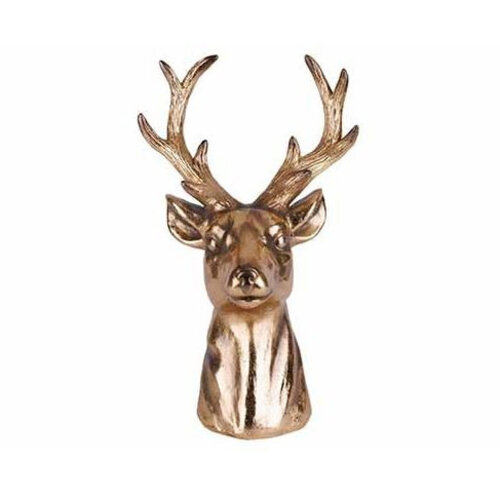 Hertenkop goud 19 x 15 x 31 cm 
