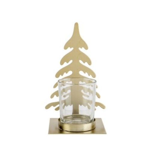 Tea light holder Tree Metal 9.5 x 8 x 15 cm 