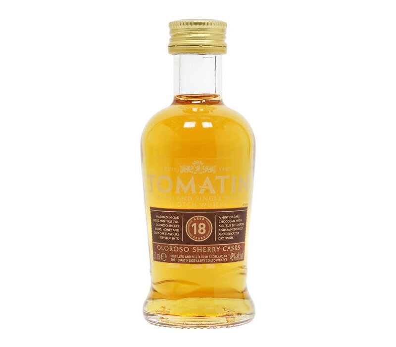 Whisky Tomatin 18 ans Mini 5 cl