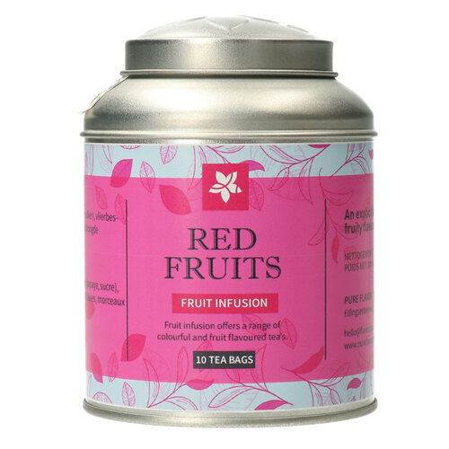 Sachets de thé en boîte métallique Red Fruits - 10 pièces 