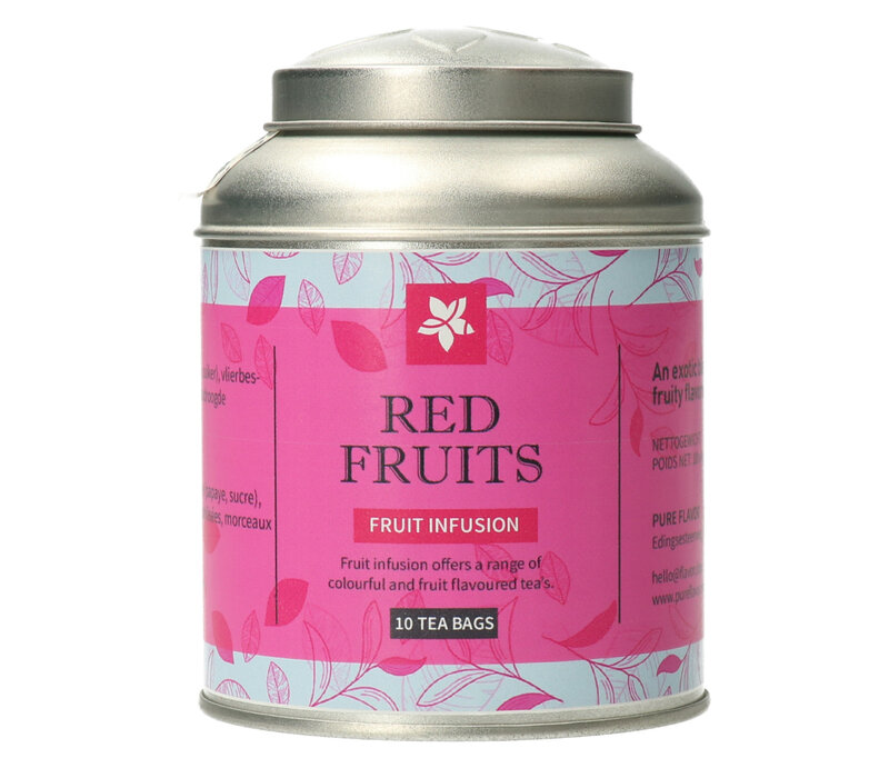 Red Fruits theebuiltjes in blik - 10 builtjes (20 g)