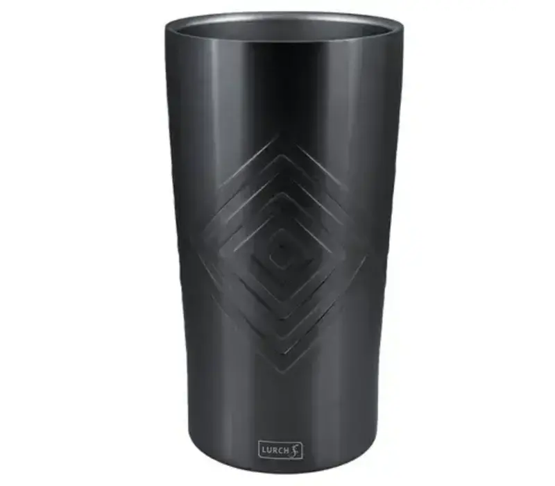 Flessenkoeler uit rvs Smokey Grey Ø13 cm H 24cm