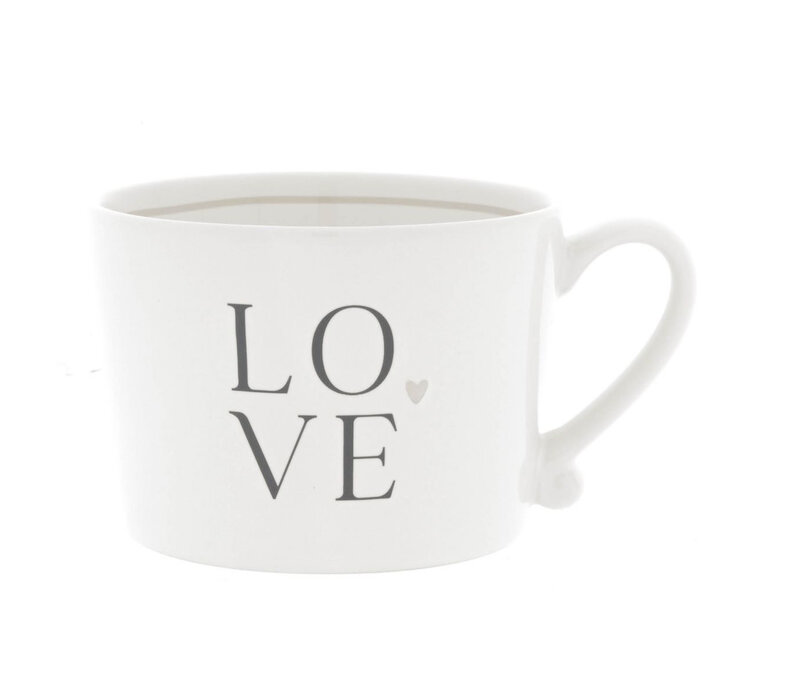 Mug LOVE with heart 10 x 8 x 7 cm