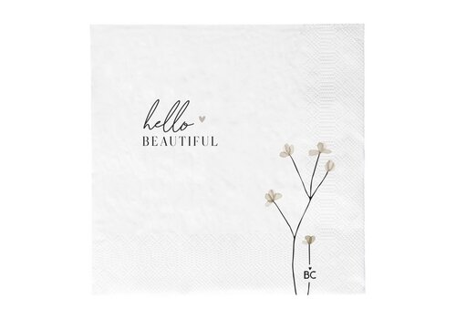 Bastion Collection Napkins Hello beautiful 20 pcs 16.5 x 16.5 cm