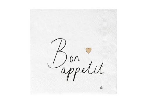 Bastion Collection Servietten Bon Appetit 20 pcs 16,5 x 16,5 cm