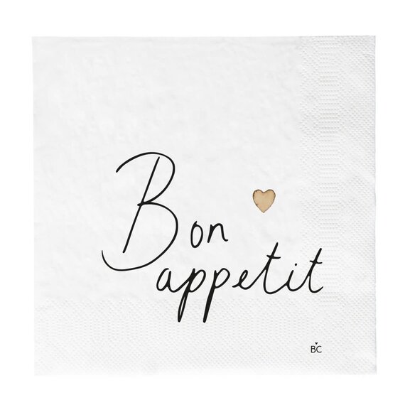 Servietten Bon Appetit 20 Stück 16,5 x 16,5 cm