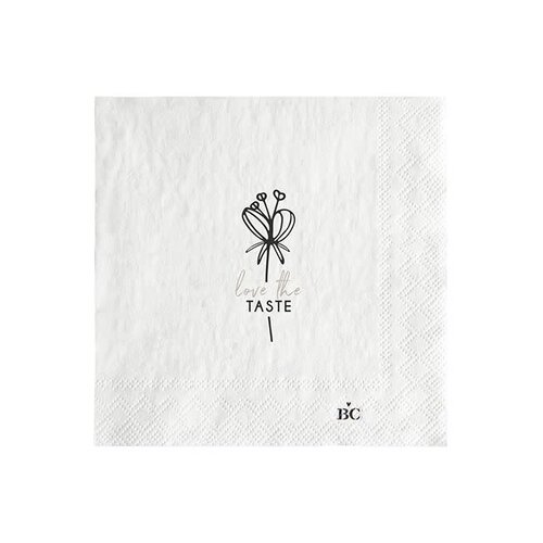 Serviettes Love the Taste 20 pcs 12,5 x 12,5 cm 