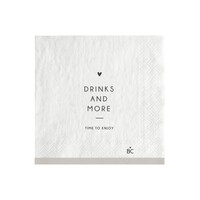 Serviettes Drinks and More 20 pcs 12,5 x 12,5 cm