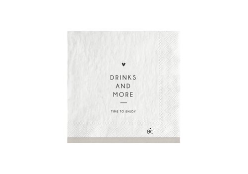 Bastion Collection Servietten Drinks and More 20 Stück 12,5 x 12,5 cm