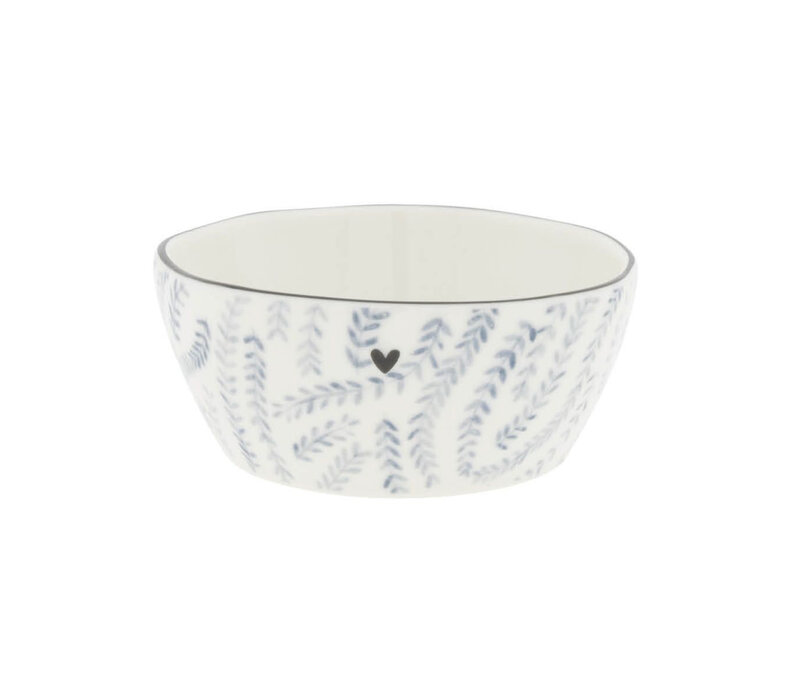 Bol Iris Blue leaves 6,8 x 9,5 x 3 cm