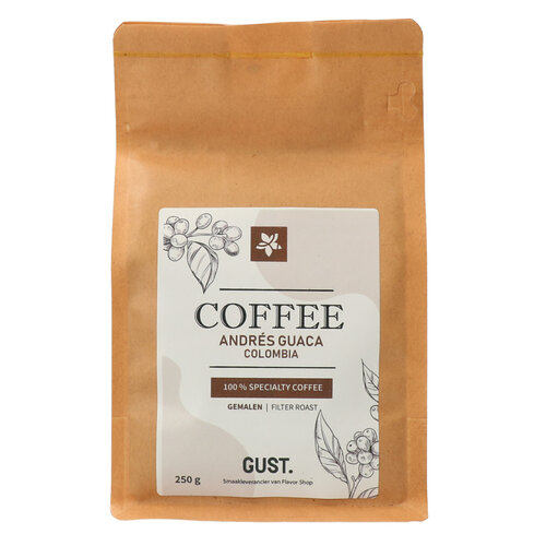 Andrès Guaca - Colombië Filter Koffie GEMALEN 250 g Flavor Shop Nr 501 