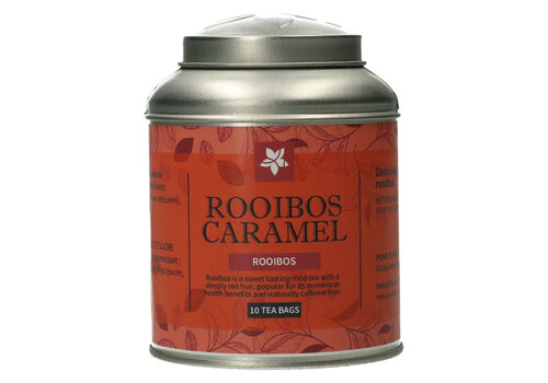 Pure Flavor Rooibos Caramel Tea Bags in Tin - 10 Pieces