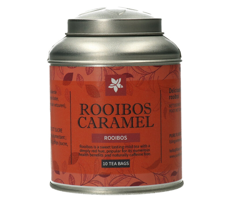 Rooibos Caramel Tea Bags in Tin - 10 Pieces