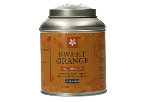 Pure Flavor Sweet Orange theebuiltjes in blik - 10 builtjes (20 g)