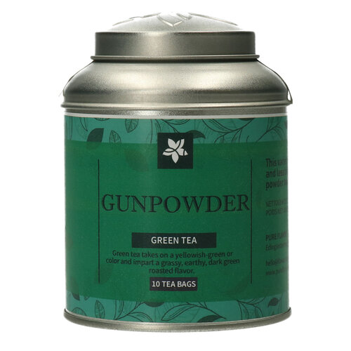 Gunpowder Tea Bags in Tin - Pack of 10 
