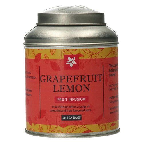 Grapefruit-Lemon-Teebeutel in der Dose - 10 Stück 