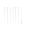 Point Virgule Herbruikbare Glazen rietjes Wit - 6 stuks