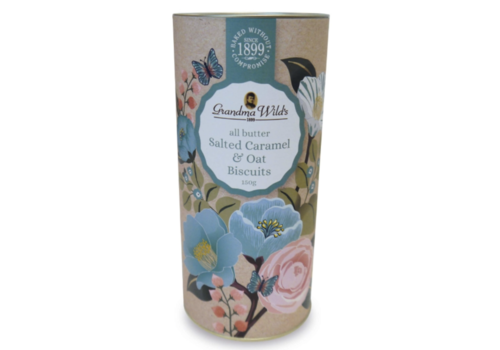 Floral Tube - Salted caramel & oat biscuits 150 g