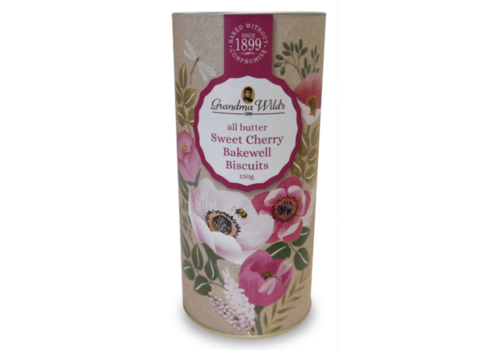 Floral Tube - Sweet cherry bakewell biscuits 150 g
