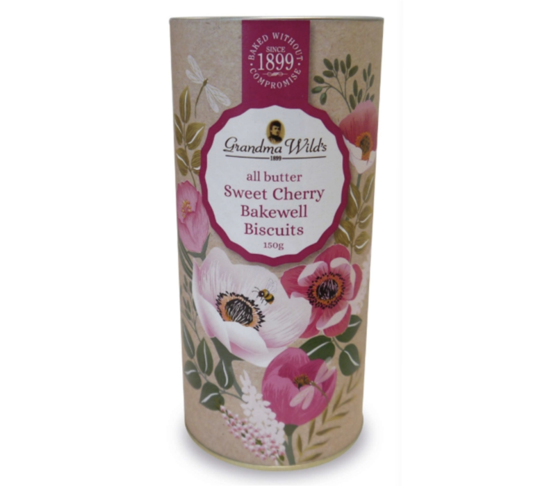 Floral Tube - Sweet cherry bakewell biscuits 150 g
