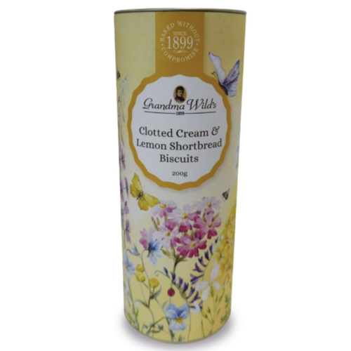 Wildflower Tube - Cream & Lemon shortbread biscuits 200 g 