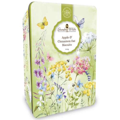 Wildflower Tin - Apple oat & Cinnamon biscuits 300 g 