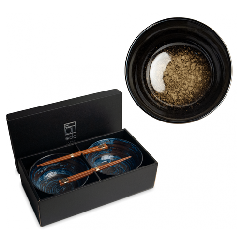 Iro Black Pokébowlset 2 pers.- giftbox 