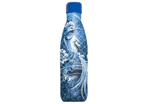 IZY Gourde 500 ml Magical Birds Royal Blue - coffret cadeau