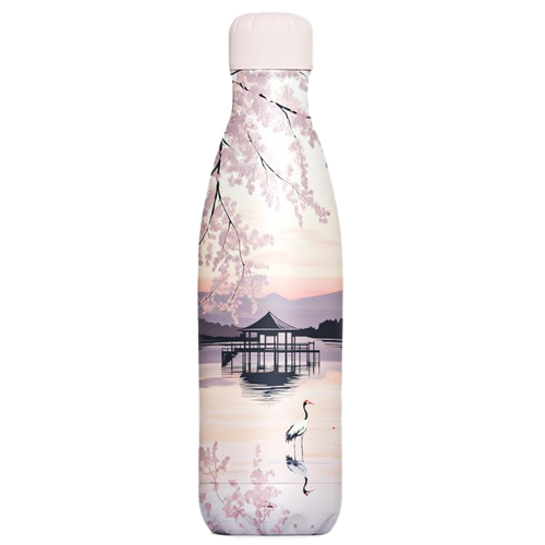 Drinkfles 500 ml Magical Japan Sunset Lake - giftbox 